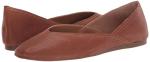 Lucky Brand Alba Square Toe Ballet Flats, Umber