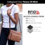 Ili New York Leather RFID Crossbody Bag for Women