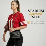 VOULEZVUE Clear Crossbody Bag with Gold Chain