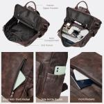 Stylish Anti-Theft Vegan Leather Backpack Purse