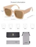 SOJOS Retro Oversized Square Sunglasses for Women