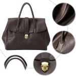 JOLILUNA Luxury Leather Messenger Clutch Handbag