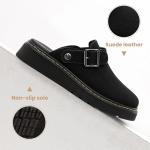 Athlefit Women's Adjustable Back Strap Clogs - Black