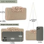 DEXMAY Women's Rhinestone Evening Clutch Bag