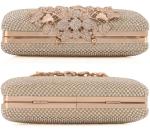 DEXMAY Women's Rhinestone Evening Clutch Bag