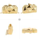 Gold Lattice Pattern Evening Clutch Handbag