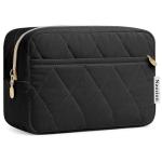 Noozion Makeup Bag Travel Toiletry Bag, Puffy Padded Cosmetic Bag for Women, Makeup Organizer Case, Wide-open Pouch Purse, Travel Essentials