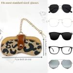 Leopard Soft Leather Sunglasses Bag - OhPinkShark