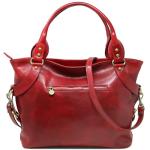 Floto Taormina Bag in Italian Calfskin Leather - handbag, shoulder bag, hobo (Tuscan Red)