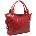 Floto Taormina Bag in Italian Calfskin Leather - handbag, shoulder bag, hobo (Tuscan Red)