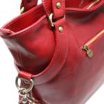 Floto Taormina Bag in Italian Calfskin Leather - handbag, shoulder bag, hobo (Tuscan Red)