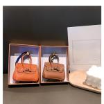 Leather Mini Bag Organizer Clip on for Earbuds Keys Coin Purse Women Luxury Pouch Gift Her