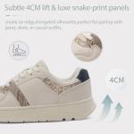 Cenlynn Womens Fashion Sneakers Comfortable Casual Walking Shoes Beige