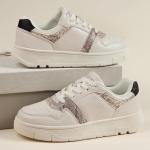 Cenlynn Womens Fashion Sneakers Comfortable Casual Walking Shoes Beige