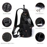 Waterproof Anti-Theft Women’s Nylon Backpack in Black