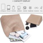 JINMANXUE Woven Tote Bag for Women, Fashion Hobo Handbag, Travel Top-handle Shoulder Bag, Beach Underarm Bag with Purse (Apricot)