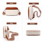 Vantamo Premium Quilted Crossbody Bags for Women with Anti-Pickpocket Clip, Vegan Leather Handbags, Travel Purses for Women