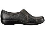 Clarks womens Ashland Effie loafers shoes, Black, 8.5 Wide US