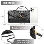 Makcr Joacbv Trendy Women Crocodile Evening Clutch Purse Crossbody Shoulder Handbag Cute Vegan Leather Satchels