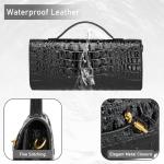 Makcr Joacbv Trendy Women Crocodile Evening Clutch Purse Crossbody Shoulder Handbag Cute Vegan Leather Satchels