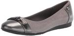 AK Anne Klein Sport Women's Able Ballet Flat, Grey, 7.5 M US