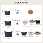 ZTUJO Purse Organizer Insert For Longchamp le pliage,Silky Touching LongChamp Organizer Insert, Compatible with Le Pliage,Energy,Shoulder Bag,Top Handle, Xtra (Black, Small)