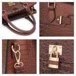 Dasein Women Handbags and Purses Ladies Shoulder Bag Top Handle Satchel Tote Work Bag with Matching Clutch