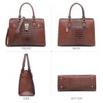 Dasein Women Handbags and Purses Ladies Shoulder Bag Top Handle Satchel Tote Work Bag with Matching Clutch