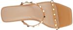 Avery Square Toe Heeled Sandal, Doe Tan