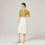 Vertundy Women's Mules Loafers Low Heel Flats Leather Slip On Backless Sandals for Girls Lady Work Slides Beige 9