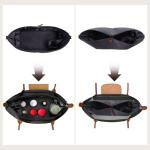 ZTUJO Purse Organizer Insert For Longchamp le pliage,Silky Touching LongChamp Organizer Insert, Compatible with Le Pliage,Energy,Shoulder Bag,Top Handle, Xtra (Black, Small)