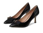 Cole Haan Women's Felicia Bow Pumps, Black Box Leather, 7.5-B US
