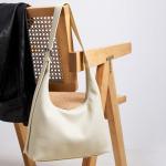 KALIDI Crescent Tote Bag, Women Underarm Handbag Vegan Leather Zipper Shoulder Purse Hobo for Evening Shopping Casual