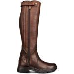 Ovation Women's Moorland II Highrider Tall Riding Boot - Full-Grain Leather Waterproof Breathable Side-Zip Equestrian Boots, Brown, 10