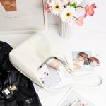 KALIDI Crescent Tote Bag, Women Underarm Handbag Vegan Leather Zipper Shoulder Purse Hobo for Evening Shopping Casual