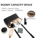 Kiss Sea Small Handbags for Women Top Handle Bag with Adjustable Shoulder Strap Crossbody Bags for Women Black