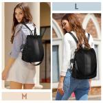 Waterproof Anti-Theft Women’s Nylon Backpack in Black