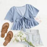 katliu Women's Flat Sandals Flip Flop Sandals Dressy Thong Sandals Brown