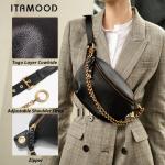 ITAMOOD Stylish Leather Fanny Pack for Women