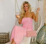 Dasein Women's Evening Clutch Bags Formal Party Clutches Wedding Purses Cocktail Prom Clutches (Pink)