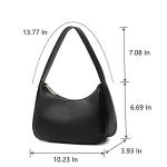 Cute Black Hobo Tote and Mini Clutch Bag
