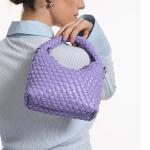 Small Size Woven For Women HOBO Tote Bag Stylish Luxury Detachable Shoulder Strap Girls Top Handle Travel Phone Crossbody Bag (7# Brown)