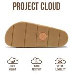 Project Cloud 100% Genuine Leather Platform Sandals Women Footwear-Beach Essentials Summer Wedges with Plush and Soft Insole-Non Slip&Lightweight Wedge Sandals For Women 2026 (PISMO,SAND, 7.5)