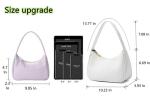 Cute Black Hobo Tote and Mini Clutch Bag