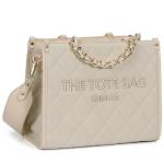 Chinllo Tote Bag for Women Quilted Chains Satchel Purse and Handbags with Shoulder Strap (E.Beige-Ms)