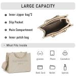 Chinllo Tote Bag for Women Quilted Chains Satchel Purse and Handbags with Shoulder Strap (E.Beige-Ms)