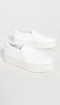 Vince Womens Warren Platform Slip On Fashion Sneakers Plaster 7 M