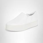Vince Womens Warren Platform Slip On Fashion Sneakers Plaster 7 M