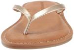 Amazon Essentials Women's Thong Sandal, Gold, 8