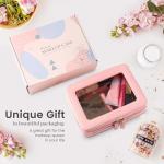 Aveniee Clear Makeup Bag Organizer, Travel Toiletry Bag for Women, Waterproof Cosmetic Pouch with Zippers,Car Accessories Organizers and Storage Case,Pink,Medium Classic